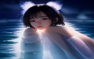 奶水动漫《妈妈的第一次夜奶》情感故事动漫截图，深夜温暖台灯光下妈妈抱着哭泣宝宝的剪影，背景星空，情感细腻感人